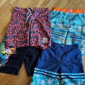 Boys swimwear bundle - 4 pairs of trunks - preloved excellent condition aged 10+